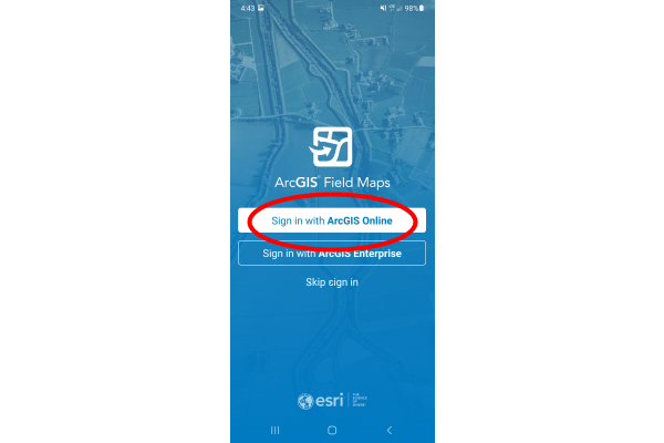Sign in to ArcGIS Online