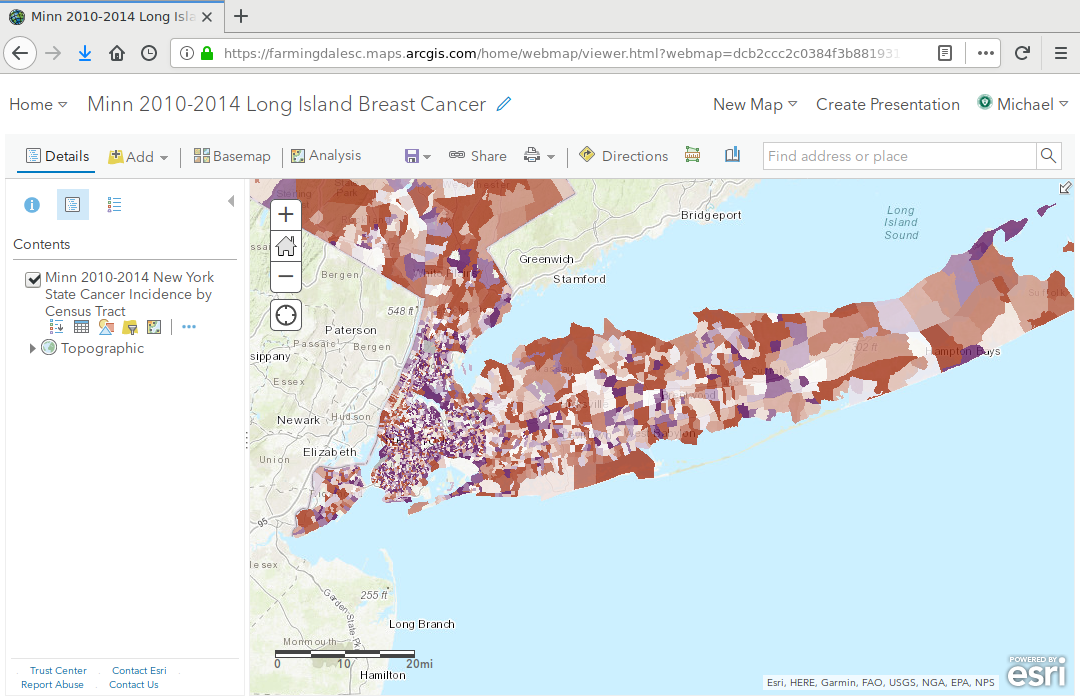 Area Hot Spot Analysis In Arcgis Online