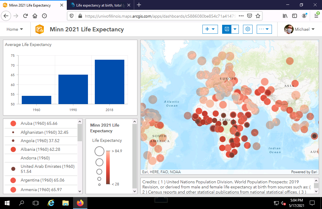 Creating An Spatio Temporal Dashboard In Arcgis Online