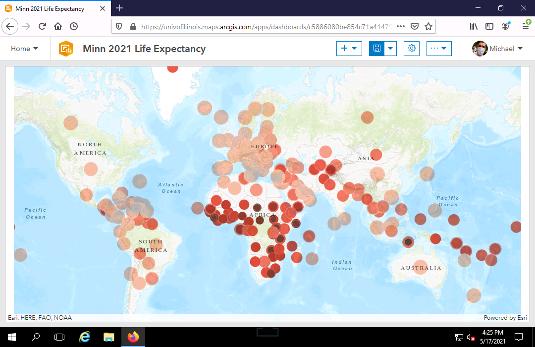 Creating An Spatio Temporal Dashboard In Arcgis Online