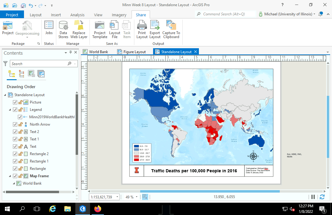 Basic Map Layout In Arcgis Pro