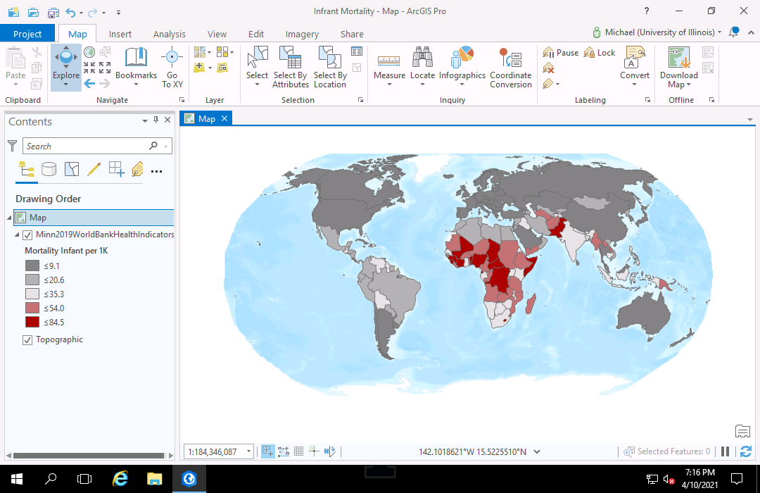 change coordinate system arcgis