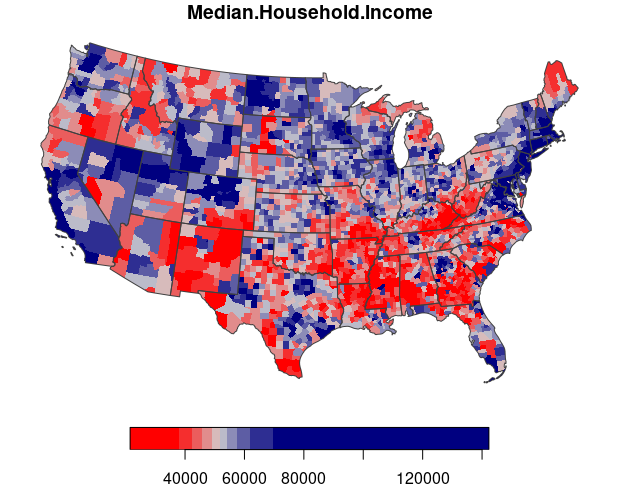 Geospatial Data from the US Census Bureau