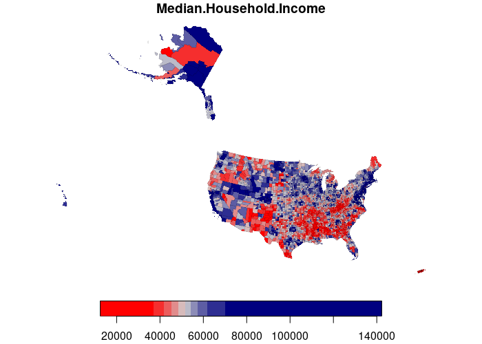 Geospatial Data from the US Census Bureau