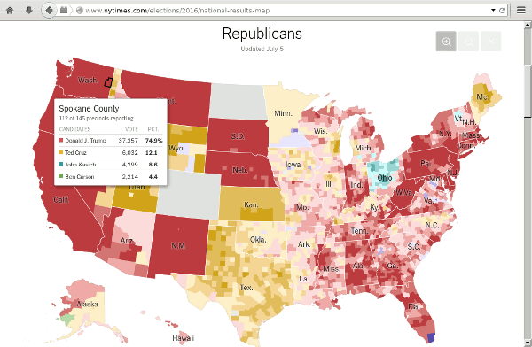 2016 Republican primary victories